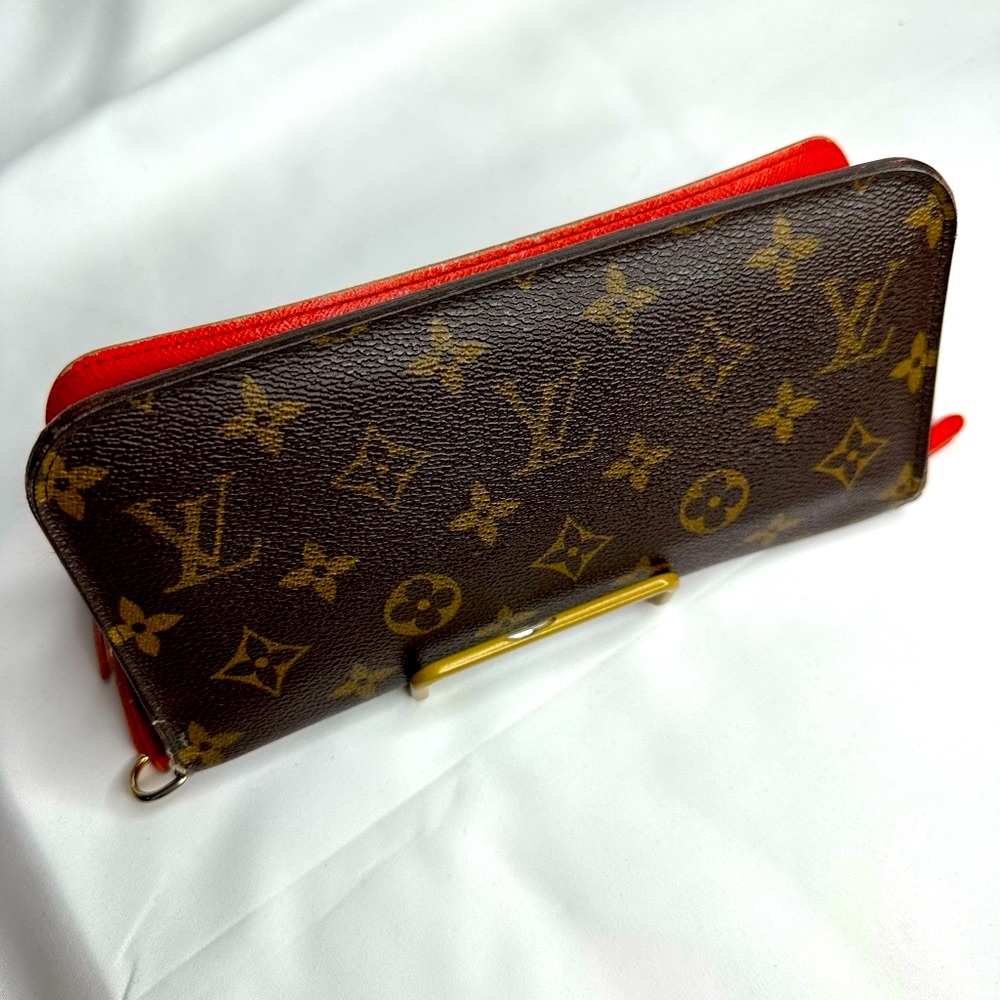 LOUIS VUITTON Monogram Red Orange Insolite Wallet GA2089 - Picture 1 of 13